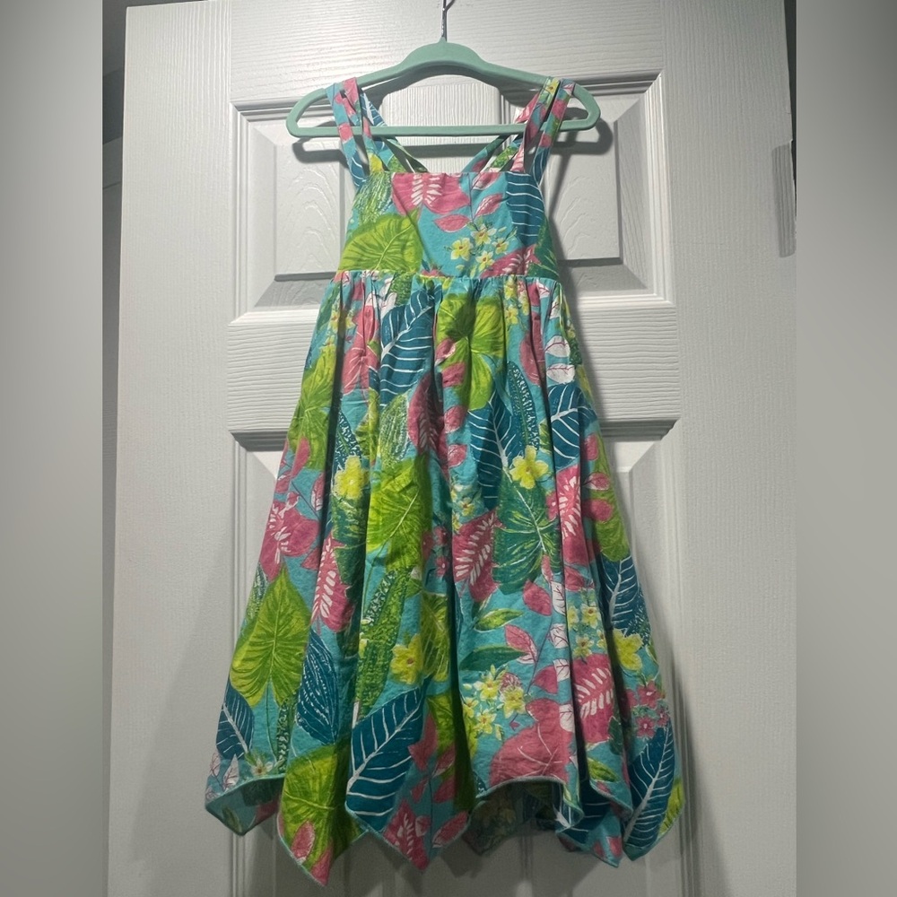 Cynthia Rowley, Size 4T, Tropical Floral Kids Hankerchief Dress